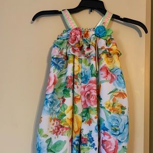 Floral Romper with snaps